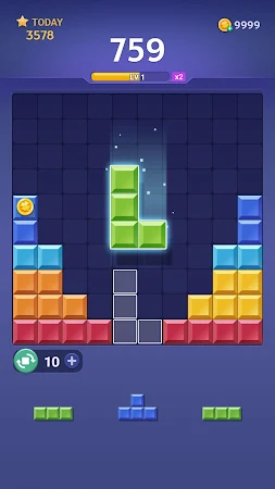 Game screenshot ブロックパズル-パズルゲーム(Block Crush） mod apk