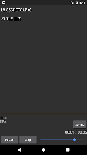 Android application FlMML for Android screenshort