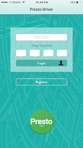 Android application Presto Driver screenshort