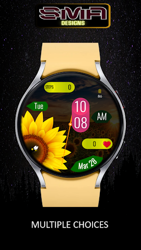 Sun Flower Watch Face SMA - 02 screenshot 1