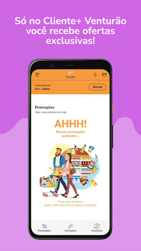 Android application Cliente+ Venturão screenshort