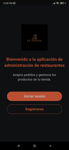 Android application Tupedido Restaurante screenshort