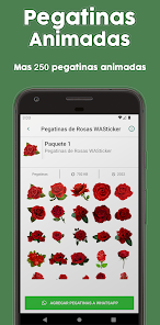 Captura 1 Pegatinas de Rosas WASticker android