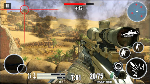 Captura 7 francotirador 3d: juegos de gu android