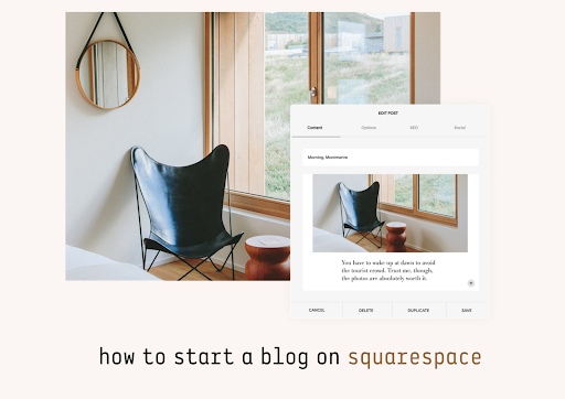Squarespace Blog guide Screen 3