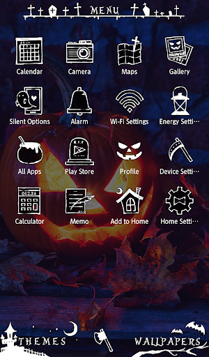 Pumpkin Candle Theme Screen 2