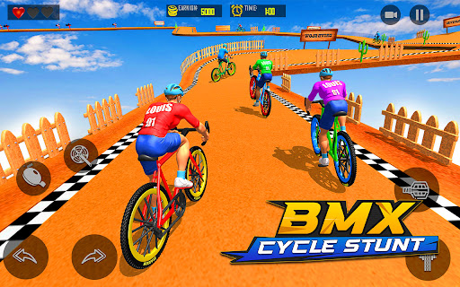 BMX Bicycle Stunt : Race Games Screen 2