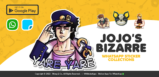 Captura de Pantalla 1 Jojo Bizarre Sticker Packs II android