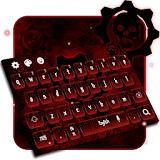 skull steampunk keyboard gear blood bio hazard icon