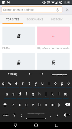 Icelandic for AnySoftKeyboard Screen 2