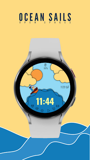 Android application Ocean Sails Watch Face screenshort