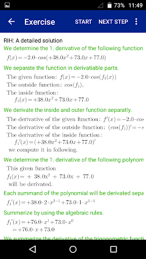 Function Derivatives offline