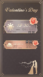 Valentine's Day GO Weather Widget Theme 1.0 APK screenshots 2
