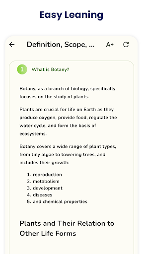 Botany Quick Notes Screen 2