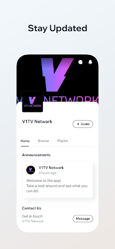 Android application V1TV Network, Inc. screenshort