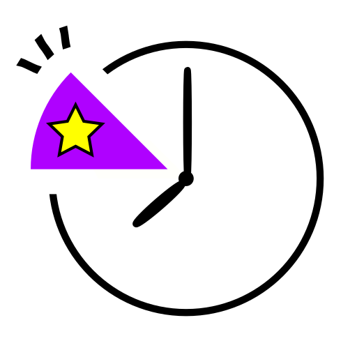 子どもでも読める時計 logo