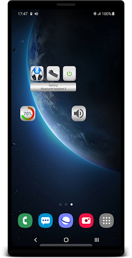 Android application Bluetooth Music Widget Battery screenshort
