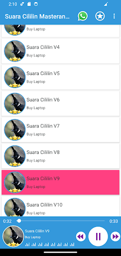 Suara Cililin Masteran Gacor Screen 3