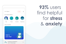 screenshot of Wysa: Anxiety, therapy chatbot