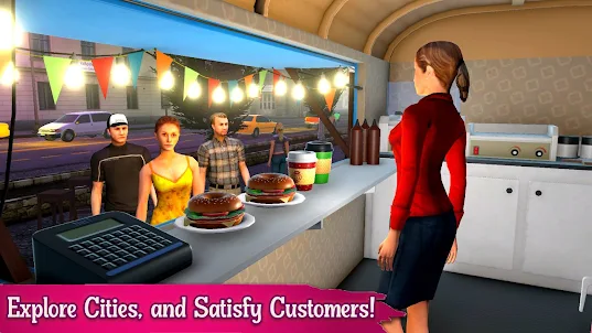 Street Food Truck Sumilator 3D