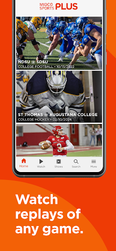 Screenshot of Midco Sports Plus
