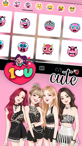 Cool Kpop Girls Keyboard Backg Screen 3