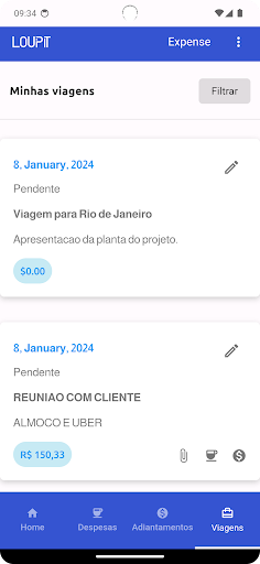 Loupit gestão de despesas Screen 3