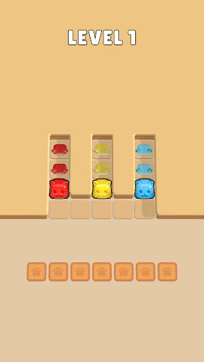 Android application Cat Jam 3D: Block Match Game screenshort