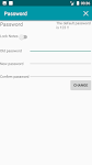 screenshot of Notes App with Password