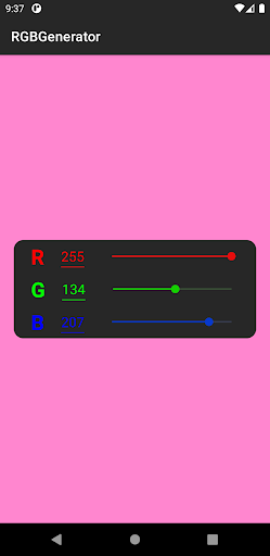 Android application RGB Generator screenshort