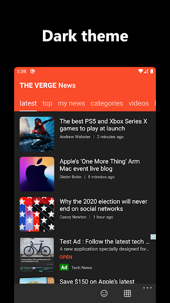 Captura de Pantalla 4 Tech News from The Verge android