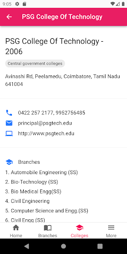 TNEA 2023 - TN engg colleges