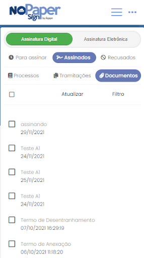 Android application NoPaperSign Viana screenshort