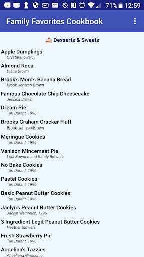 Family Favorites Cookbook 2014 Screenshot 3 - AppWisp.com