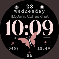 Butterfly simple watch face