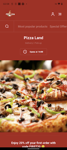 Android application Pizza Land Oldbury screenshort