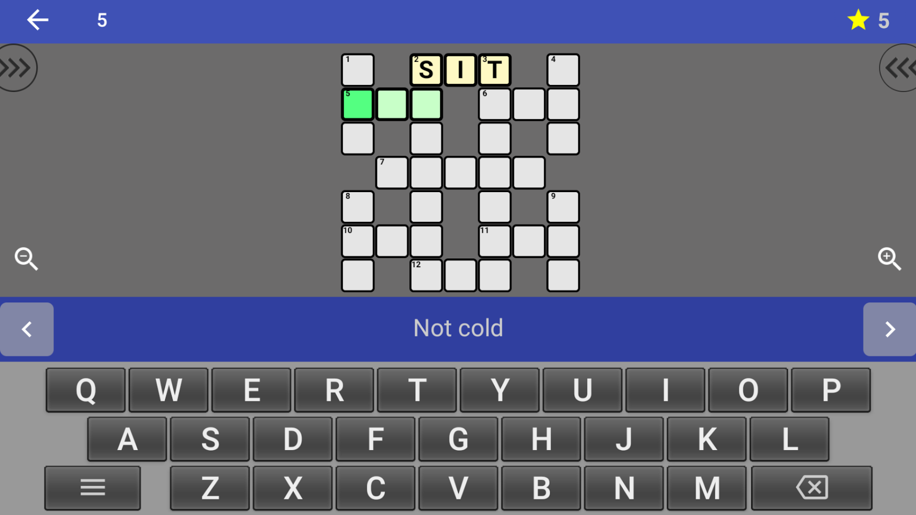 English Crossword puzzle Screenshot 6