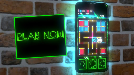 Dots and Boxes (Neon) 80s Style Cyber Game Squares screenshots 8