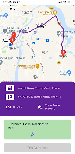 Android application Route Pro screenshort