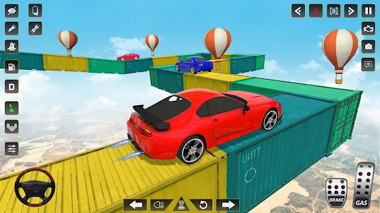 Mega Ramp Stunt Car Racing 3d