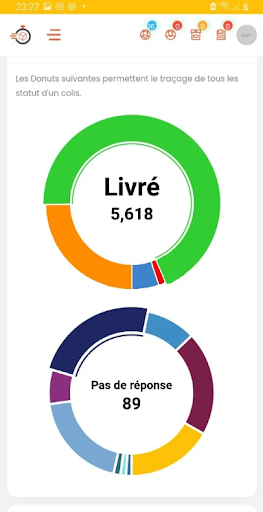 Android application Express Livraison screenshort