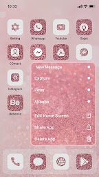 Wow Rose Glitter Icon Pack