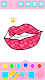 screenshot of Glitter Lips coloring