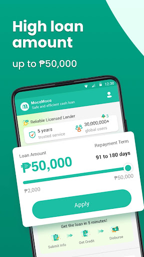 MocaMoca - Safe and fast loan Screenshot