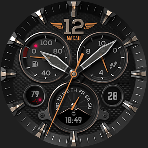 S4U Macau Pilot watch face logo