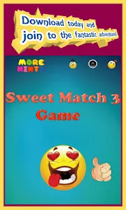 Sweet Match 3 Jogo de Puzzle