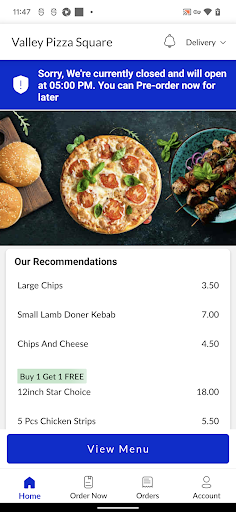 Valley Pizza Square Screen 2