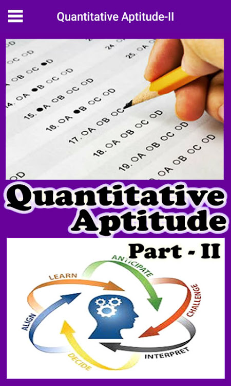 Quantitative Aptitude-II - 61.4 - (Android)