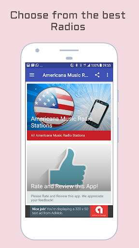 Android application Americana Music Radio Stations screenshort