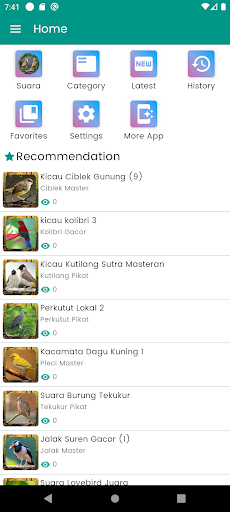 Android application Suara Burung Trucukan Pikat screenshort